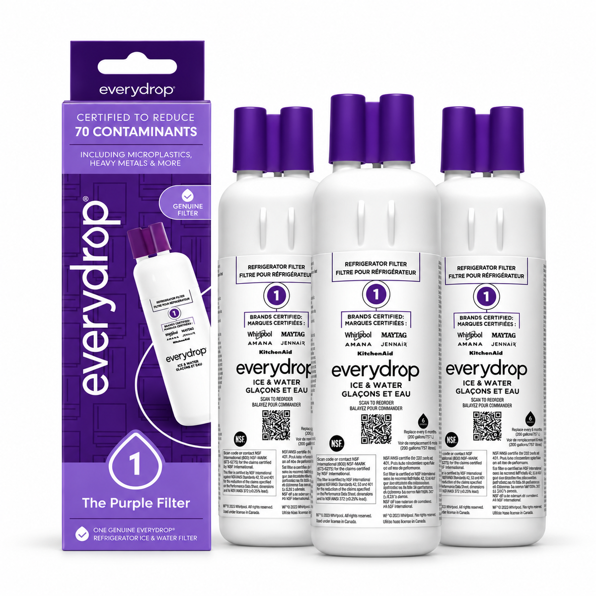 everydrop Refrigerator Water Filter 1 EDR1RXD1 – Genuine Whirlpool Filter